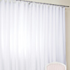 Cortina para Quarto de Bebê Crepe Musseline Forrada Branca