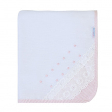Cueiro Aflanelado para Bebê Bless Rosa