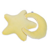 Duo Almofada Lua e Estrela Plush Amarelo