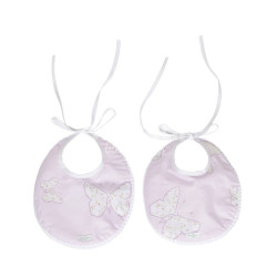Duo de Babadores para Bebê Bella Butterfly Rosa