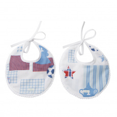 Duo de Babadores para Bebê Goal Azul