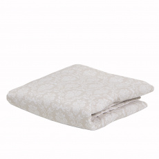 Edredom de Berço Estampa Dupla Face e Duvet Damask Branco