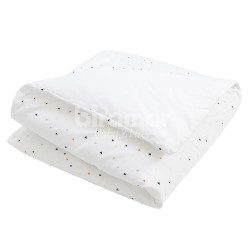 Edredom de Berço Estampa Dupla Face e Duvet New York Mini Triângulo Colorido