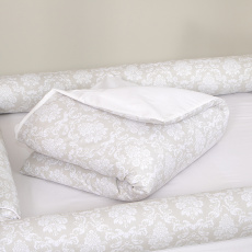 Edredom de Mini Cama Branco