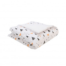 Edredom Solteiro / Kids Dupla Face e Duvet Fox Preto
