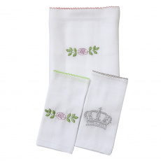 Fralda de Ombro Cremer para Bebê com 2 Fraldas Boca Kate Rose