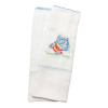 Fralda para Bebê Cremer Luxo 68 x 68  Bordada Baby Zoo Elefante