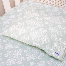 Fronha para Berço Estampada Jardim Secreto Arabesco Verde