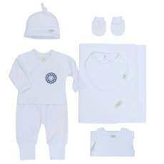 Gift Set para Bebê Elliott Marinho 7 Peças - Tamanho Único