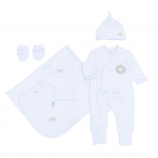 Gift Set para Bebê Elliott Vanilla 7 Peças - Tamanho Único