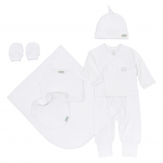 Gift Set para Bebê Kingdom Branco 7 Peças - Tamanho Único