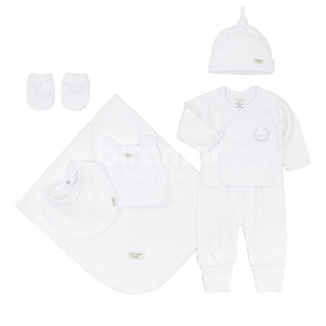 Gift Set para Bebê Valencia Branco 7 Peças - Tamanho Único
