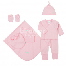 Gift Set para Bebê Valencia Rosa 7 Peças - Tamanho Único