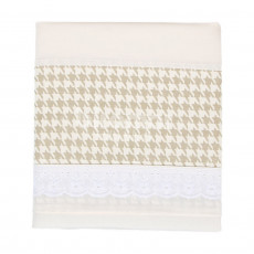 Jogo de Lençol para Carrinho 3 Peças Windsor Bege Percal 180 Fios