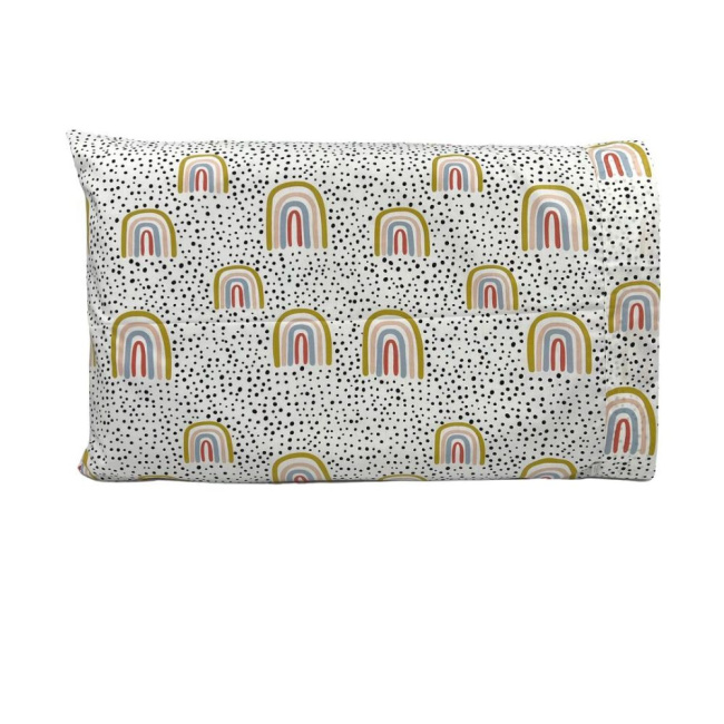 Jogo de Lençol para Mini Cama 3 Peças Percal Felice Arco Íris (Colchão 1,50m x 70cm)