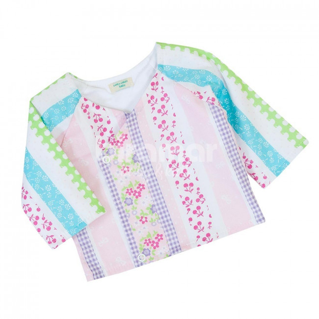 Kimono Maternidade para Bebê Clementine Branco 3 Peças - Tamanho Único