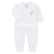 Kimono Maternidade para Bebê Patchwork Rosa 3 Peças - Tamanho Único