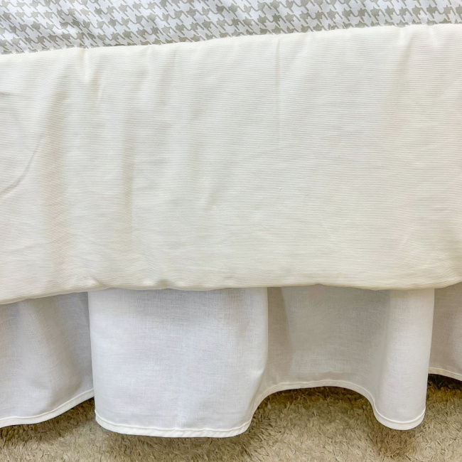 Kit Cama Babá 7 peças com Saia Lollipop II Classic Pérola