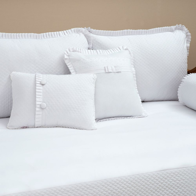 Kit Cama Babá 9 Peças com Saia Blanche Matelassado