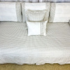 Kit Cama Babá 9 Peças com Saia Windsor Bege