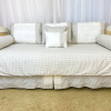 Kit Cama Babá 9 Peças com Saia Windsor Bege