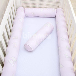 Kit de Berço Rolinho 4 Peças Bella Butterfly Rosa