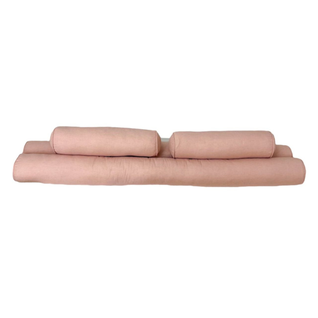 Kit de Berço Rolinho 4 Peças Linho Rosê