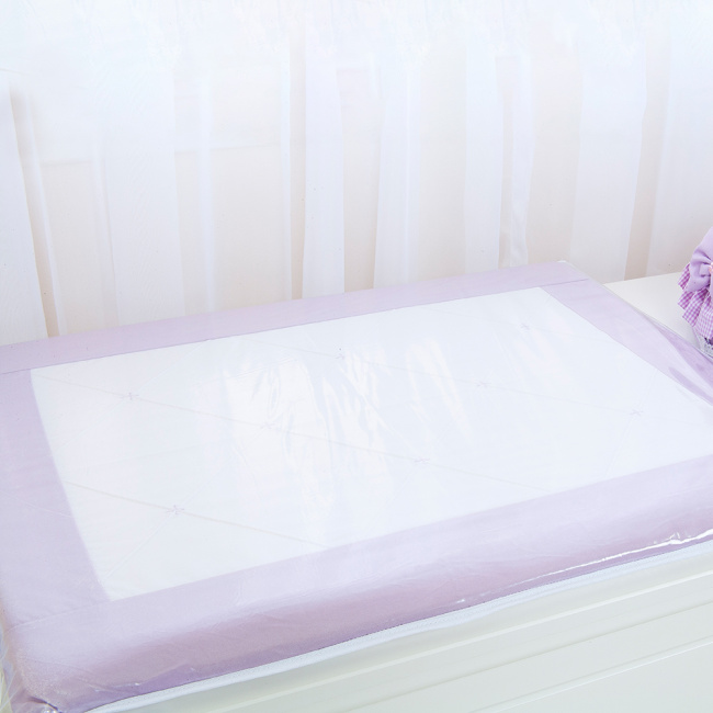 Kit Enxoval de Berço Glamour Lilás 9 Peças