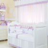 Kit Enxoval de Berço Glamour Lilás 9 Peças