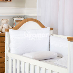 Kit Enxoval de Berço Lollipop II Algodão Doce Branco 8 peças
