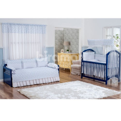 Kit Enxoval de Berço Lollipop II Balãozinho Azul 8 peças