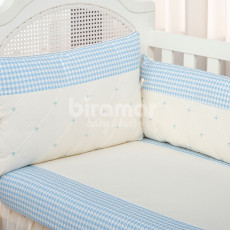 Kit Enxoval de Berço Lollipop II Classic Pérola Azul 8 peças