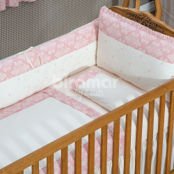 Kit Enxoval de Berço Lollipop II Olivia Rosa 8 peças