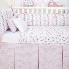 Kit Enxoval de Berço Petit Rosé 5 Peças