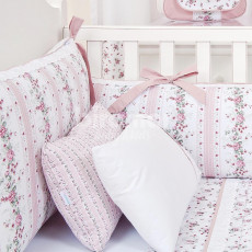 Kit Enxoval de Berço Petit Rosé 9 Peças