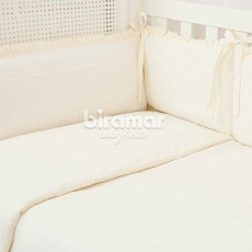 Kit Enxoval de Berço Valencia Vanilla 7 peças