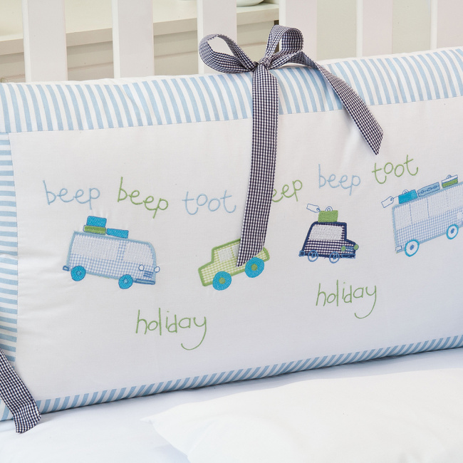 Kit Enxoval para Berço Holiday Azul 9 Peças