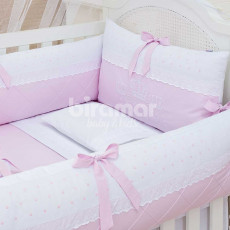 Kit Enxoval para Berço Sophie Rosa 9 Peças - Promocional