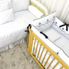 Kit Enxoval para Berço Versailles Marinho 9 Peças