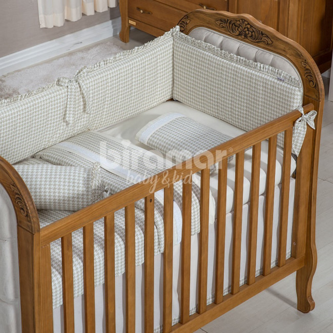 Kit Enxoval para Berço Windsor Bege 9 Peças