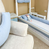 Kit Rolinho Mini Cama 4 Peças Linho Azul (Colchão 1,50 x 0,70)