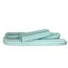 Kit Rolinho Solteiro 4 Peças Vichy Verde Mint (Colchão 1,88 x 0,88)