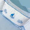 Kit Cama Babá 7 peças Lollipop com Saia Urbano Azul