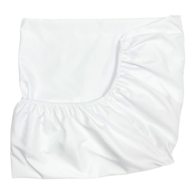 Lençol para Berço 2 Peças c/ Elástico e Fronha - Percal 400 Fios Branco