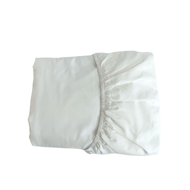 Lençol para Berço 2 Peças c/ Elástico e Fronha - Percal 400 Fios Branco