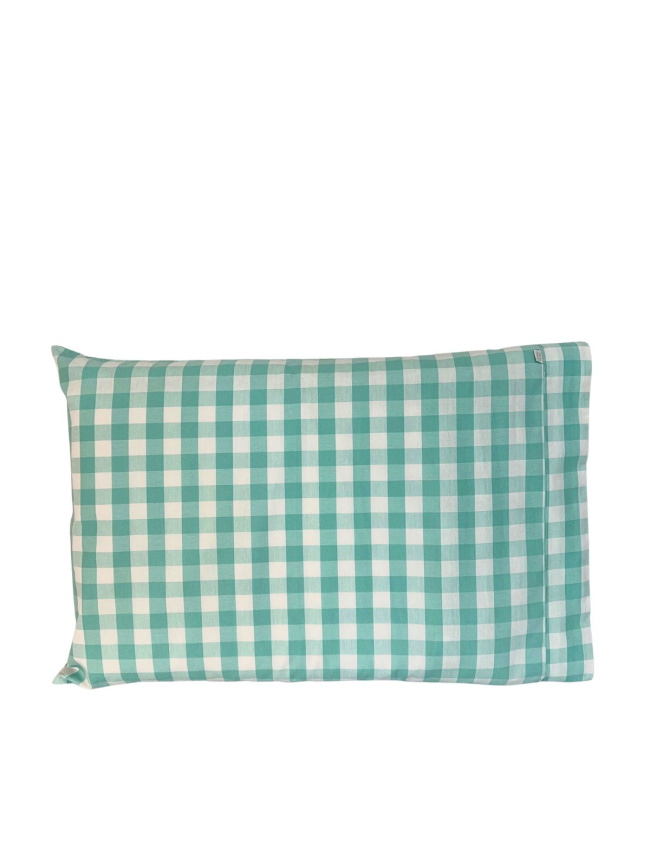 Lençol para Berço 2 Peças Estampado Vichy Verde Mint - Lençol c/ Elástico e Fronha