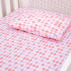 Lençol para Mini Cama 2 Peças Estampado London Rosa - Lençol c/ Elástico e Fronha