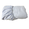 Lençol para Mini Cama 2 Peças Estampado Windsor Azul - Lençol c/ Elástico e Fronha