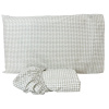 Lençol para Mini Cama 2 Peças Estampado Windsor Bege - Lençol c/ Elástico e Fronha