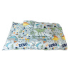 Lençol para Mini Cama c/ Elástico e Fronha Microfibra Dino Kids